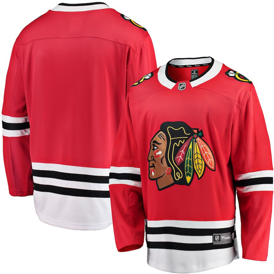 Men Chicago Blackhawks Fanatics Branded Red Breakaway Home NHL Jersey